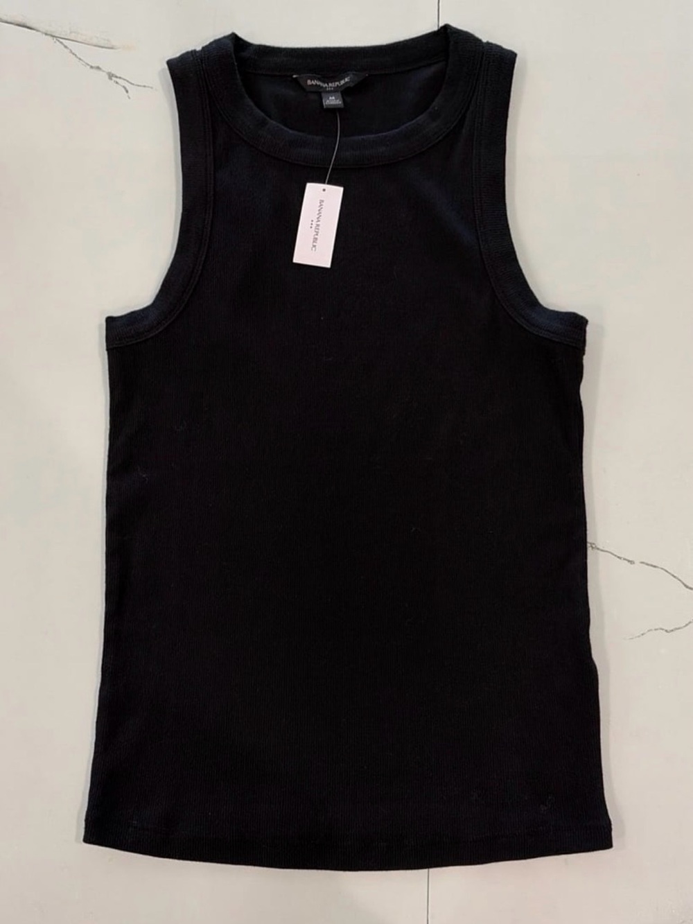 Banana Republic Black Ribbed Tank Top